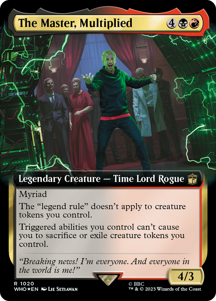 The Master, Multiplied (Extended Art) (Surge Foil) [Doctor Who]-1
