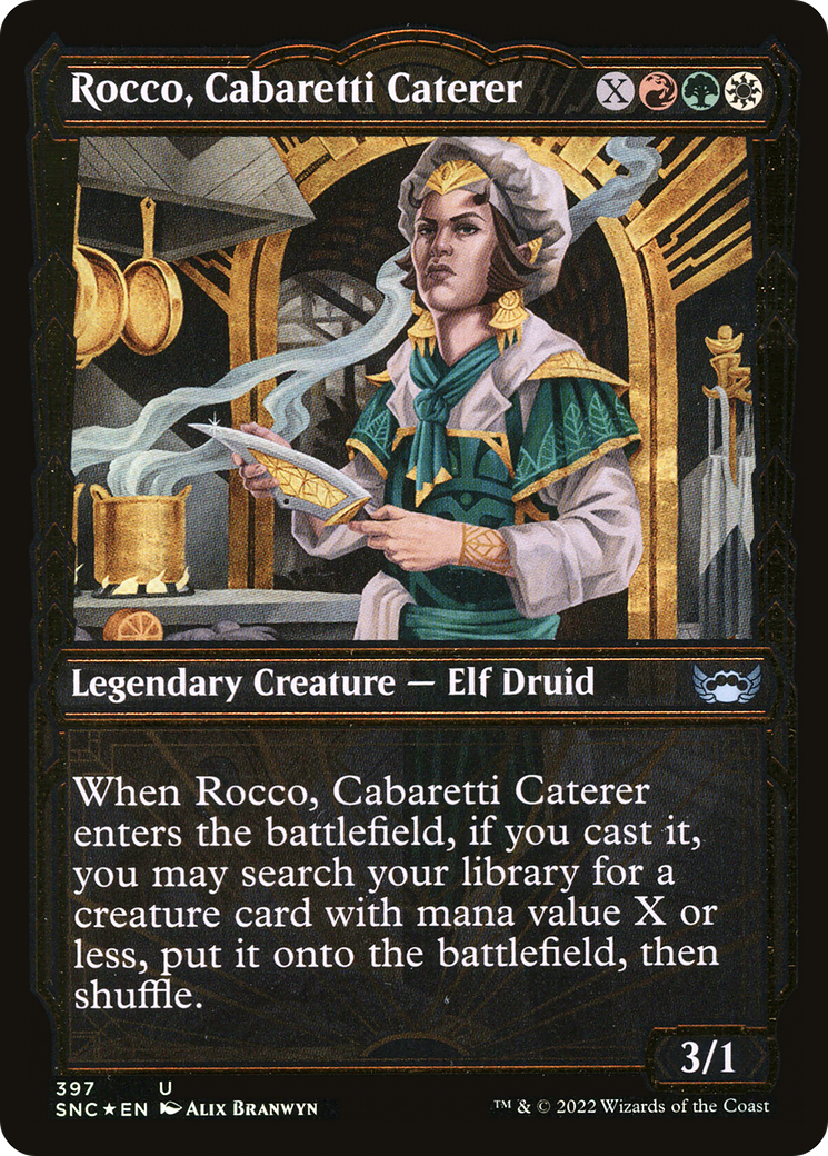 Rocco, Cabaretti Caterer (Showcase Golden Age Gilded Foil) [Streets of New Capenna]-1