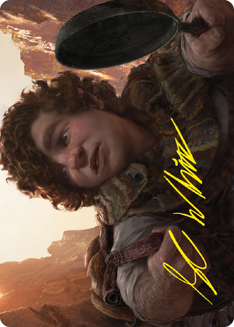 Sam, Loyal Attendant // Sam, Loyal Attendant (ALTR-058) - Tales of Middle-earth Art Series (Borderless)-1