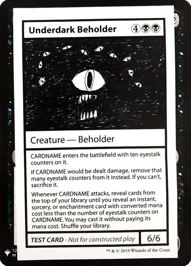 Underdark Beholder [Mystery Booster Playtest Cards]-1