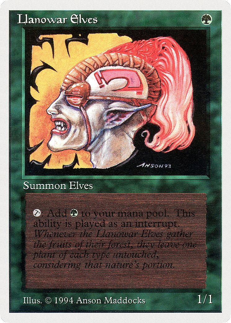 Llanowar Elves [Summer Magic / Edgar]-1
