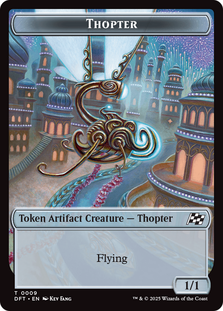 Servo // Thopter (0009) Double-Sided Token [Aetherdrift Tokens]-2