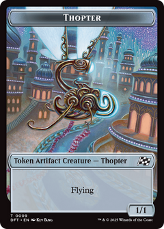 Servo // Thopter (0009) Double-Sided Token [Aetherdrift Tokens]-2