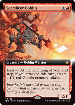 Searslicer Goblin (Extended Art) [Foundations]-1