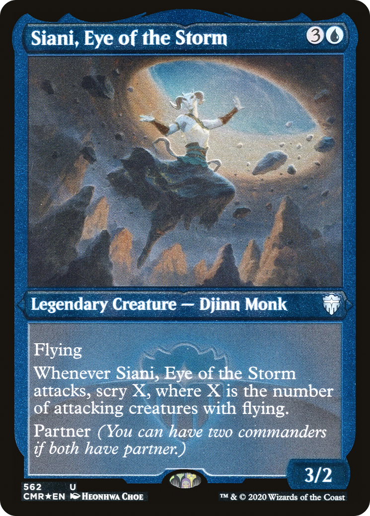 Siani, Eye of the Storm (Etched) [Commander Legends]-1