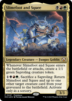 Slimefoot and Squee [March of the Machine Commander Prerelease Promos]-1