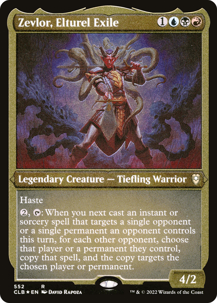 Zevlor, Elturel Exile (Foil Etched) (CLB-552) - Commander Legends: Battle for Baldur's Gate Foil-1
