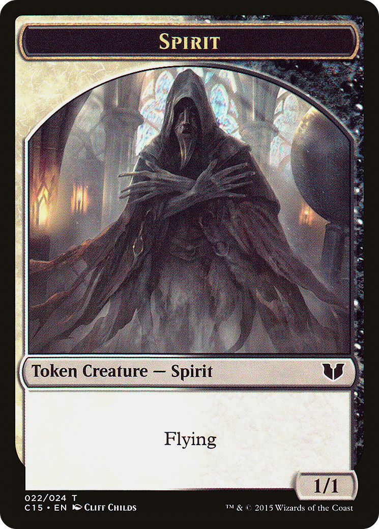 Spirit (022) // Angel Double-Sided Token [Commander 2015 Tokens]-3