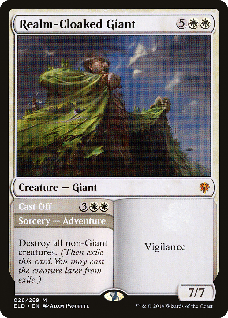 Realm-Cloaked Giant // Cast Off [Throne of Eldraine]-1