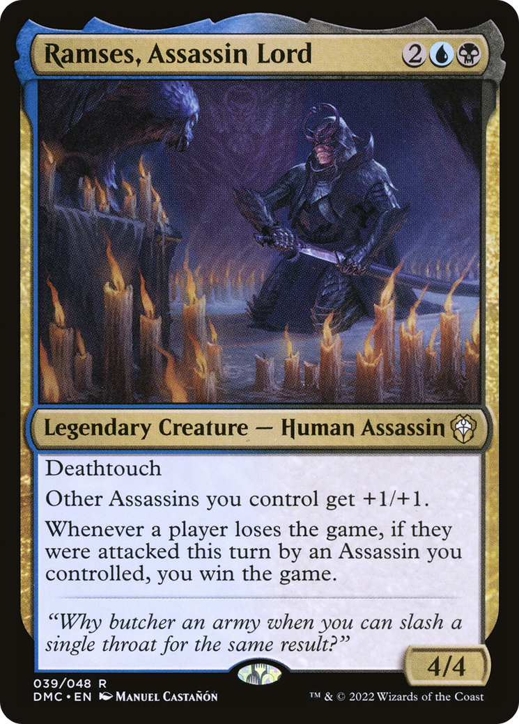 Ramses, Assassin Lord [Dominaria United Commander]-1