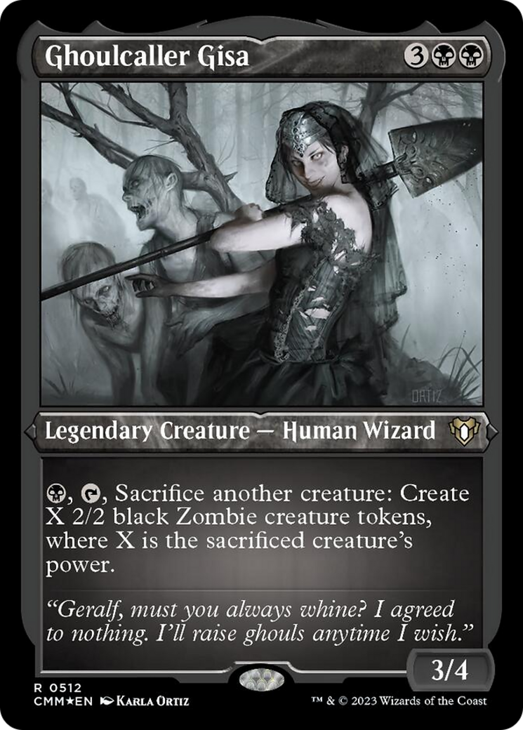 Ghoulcaller Gisa (Foil Etched) [Commander Masters]-1