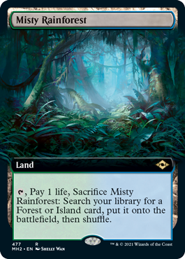 Misty Rainforest (Extended Art) [Modern Horizons 2]-1