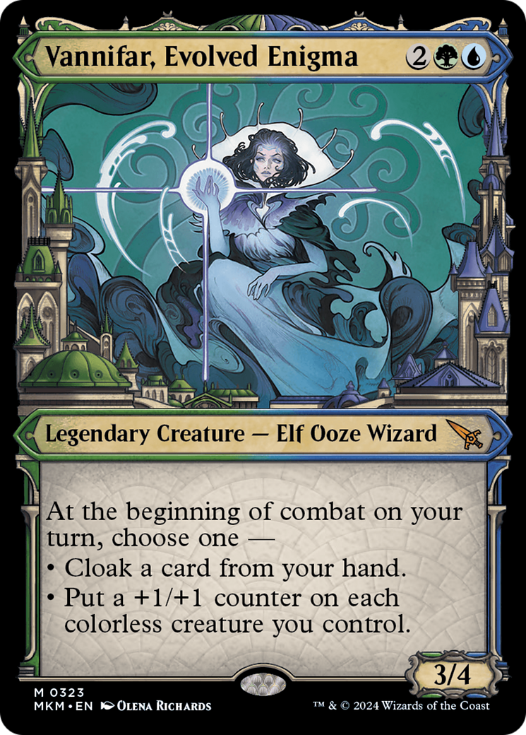 Vannifar, Evolved Enigma (Showcase) (0323) (MKM-323) - Murders at Karlov Manor: (Showcase) Foil-1