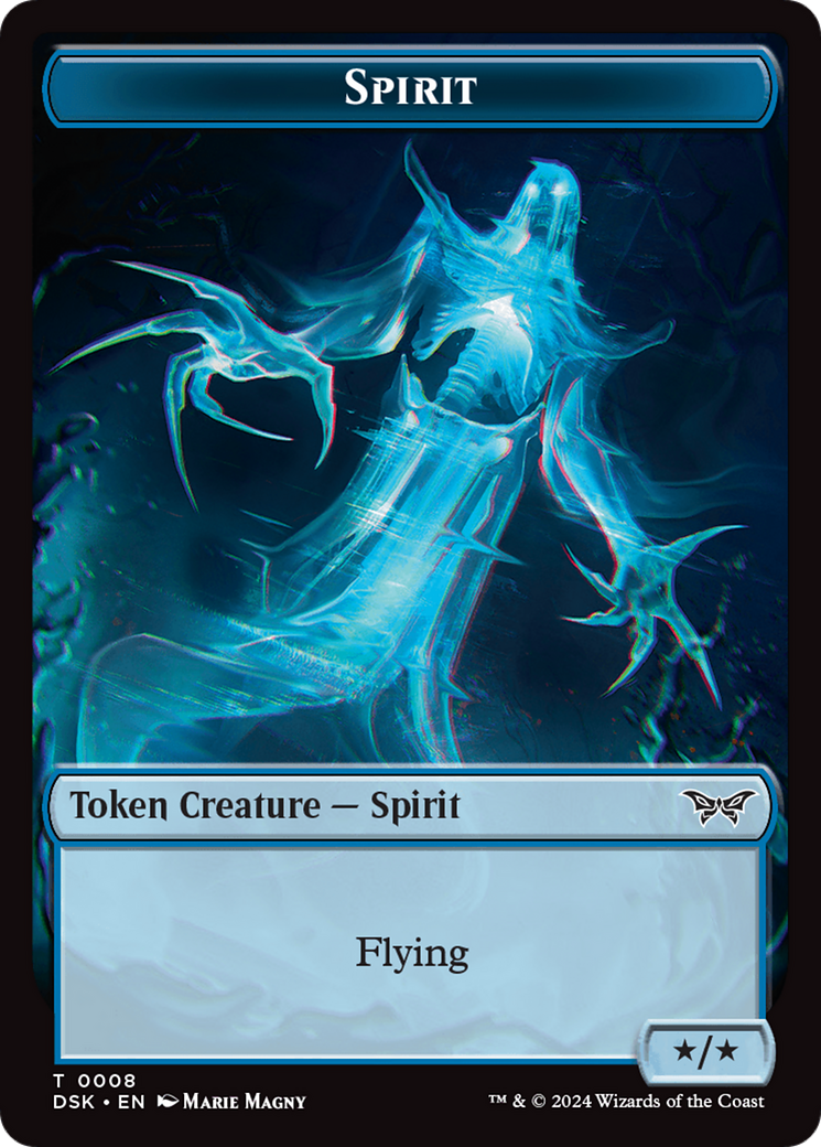 Spirit (0008) Token [Duskmourn: House of Horror Tokens]-1