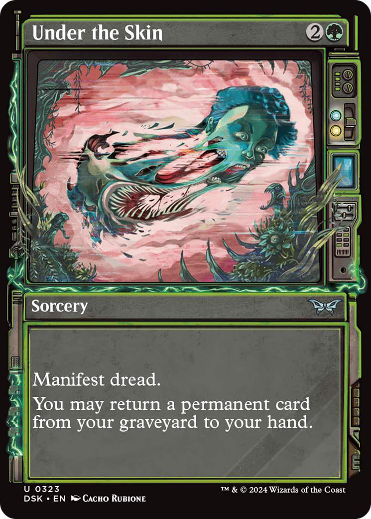 Under the Skin (Showcase) (DSK-323) - Duskmourn: House of Horror: (Showcase) Foil-1