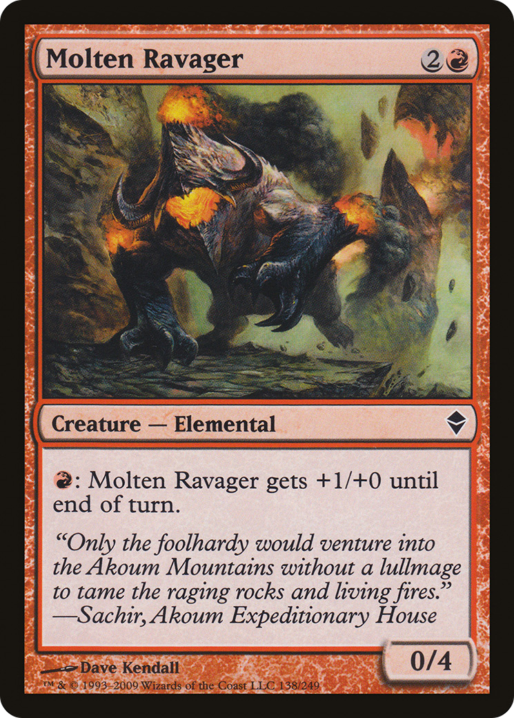 Molten Ravager [Zendikar]-1
