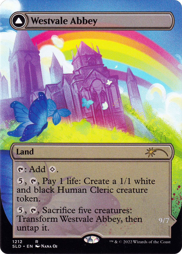 Westvale Abbey (Display Commander) - Thick Stock (SLD-1212) - Secret Lair Drop (Borderless)-1