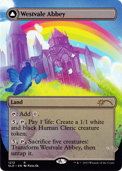 Westvale Abbey (Display Commander) - Thick Stock (SLD-1212) - Secret Lair Drop (Borderless)-3