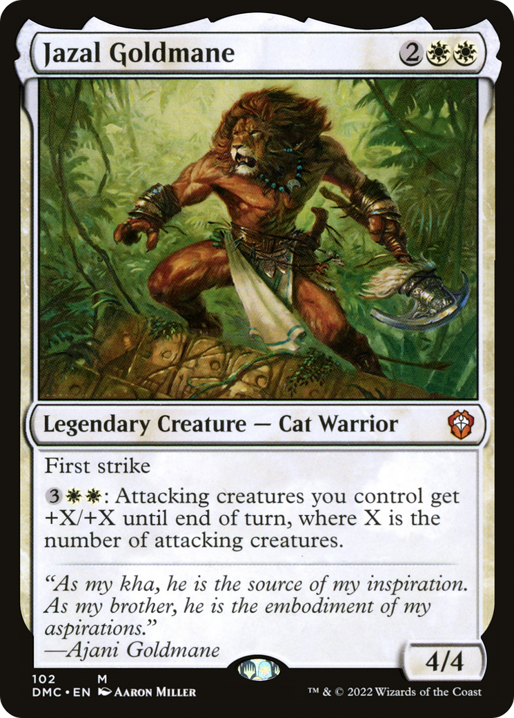 Jazal Goldmane [Dominaria United Commander]-1