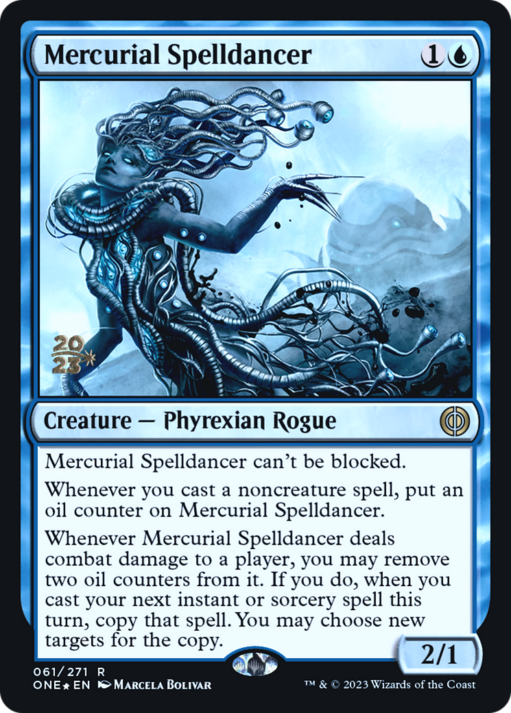 Mercurial Spelldancer [Phyrexia: All Will Be One Prerelease Promos]-1