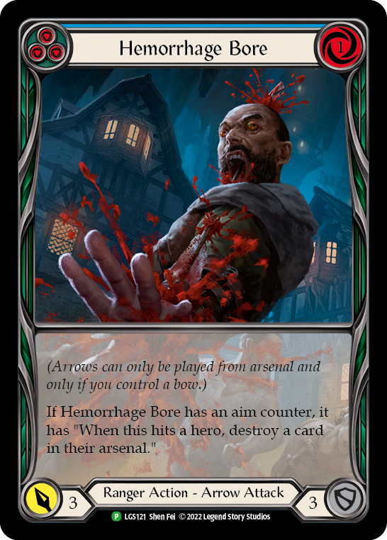 Hemorrhage Bore (Blue) [LGS121] (Promo)  Rainbow Foil-1