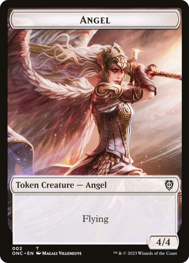 Angel (TONC-002) - Phyrexia: All Will Be One Commander Tokens-1
