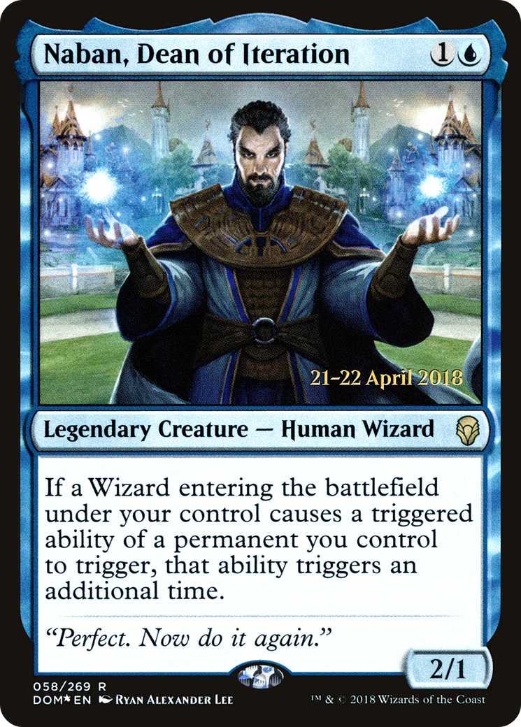 Naban, Dean of Iteration [Dominaria Prerelease Promos]-1