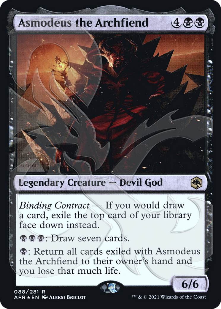 Asmodeus the Archfiend (Ampersand Promo) [Dungeons & Dragons: Adventures in the Forgotten Realms Promos]-1