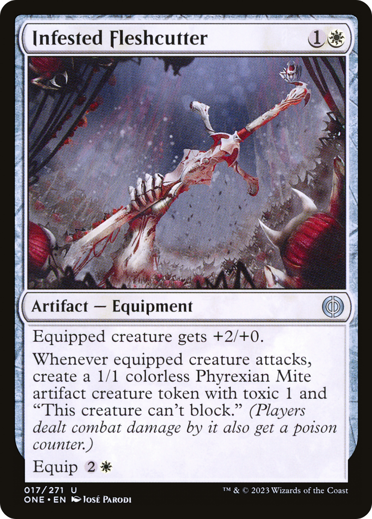 Infested Fleshcutter [Phyrexia: All Will Be One]-1