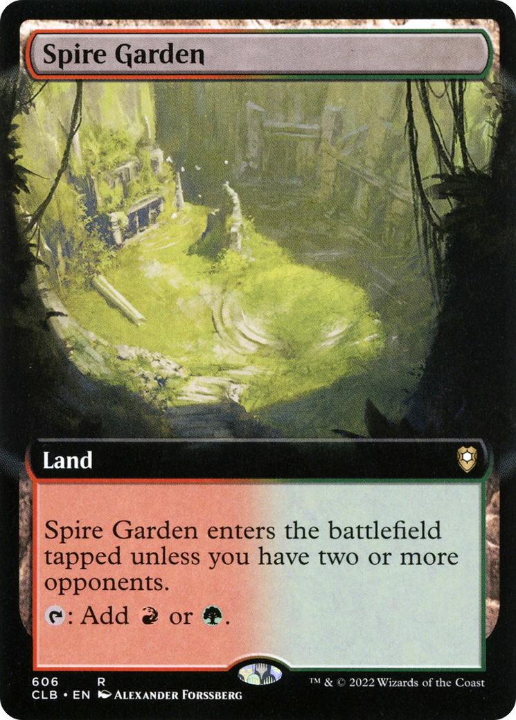 Spire Garden (Extended Art) [Commander Legends: Battle for Baldur's Gate]-1