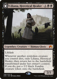 Liliana, Heretical Healer // Liliana, Defiant Necromancer [Magic Origins]-3