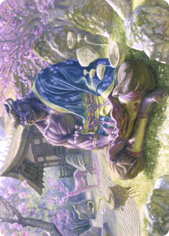 Kosei, Penitent Warlord // Kosei, Penitent Warlord (ANEO-008) - Neon Dynasty Art Series (Borderless) Foil-3