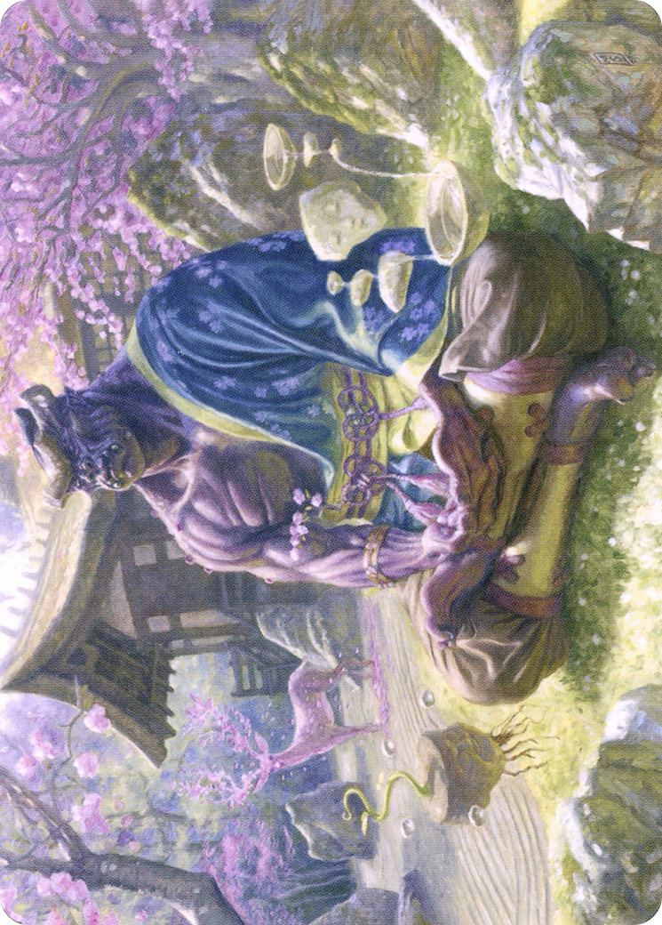 Kosei, Penitent Warlord // Kosei, Penitent Warlord (ANEO-008) - Neon Dynasty Art Series (Borderless)-3