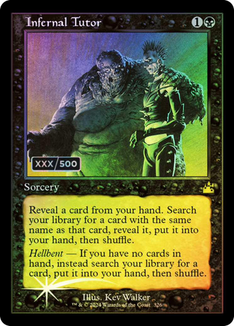 Infernal Tutor (Retro) (Serialized) [Ravnica Remastered]-1