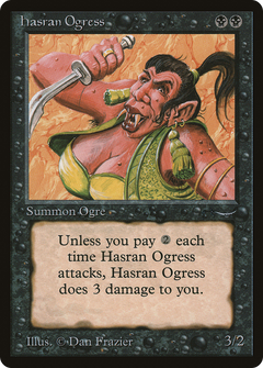 Hasran Ogress (Dark Mana Cost) [Arabian Nights]-1