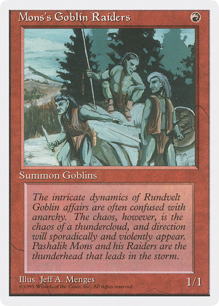 Mons's Goblin Raiders [Fourth Edition]-1