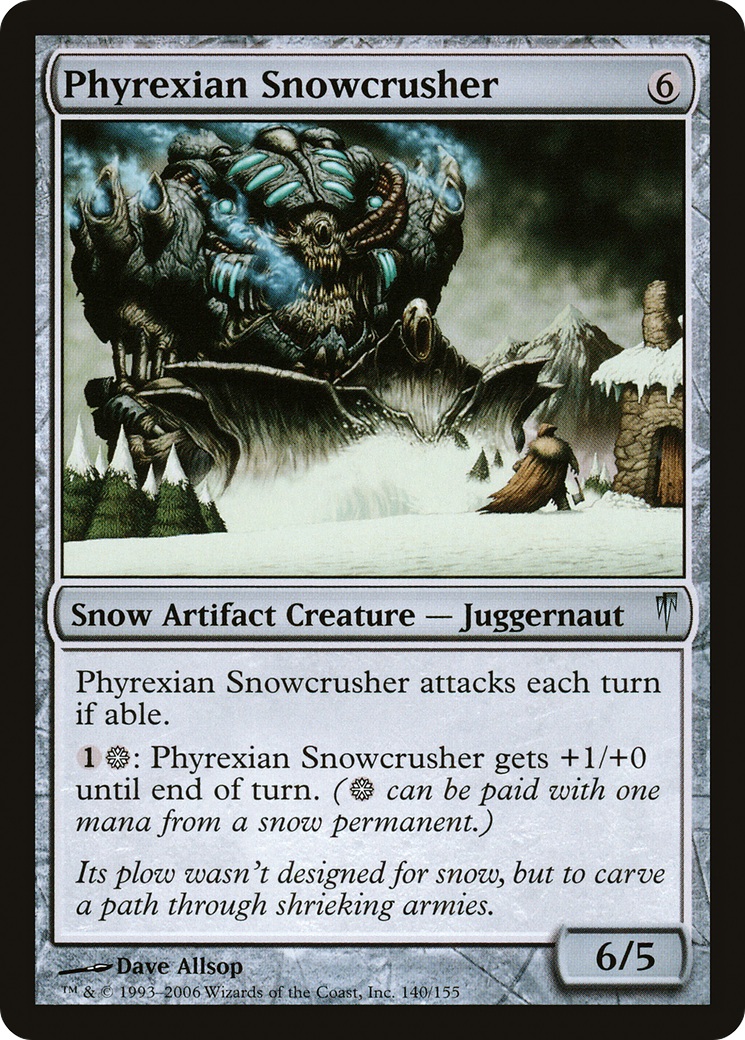 Phyrexian Snowcrusher [Coldsnap]-1