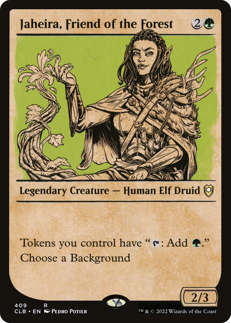 Jaheira, Friend of the Forest (Showcase) [Commander Legends: Battle for Baldur's Gate]-1