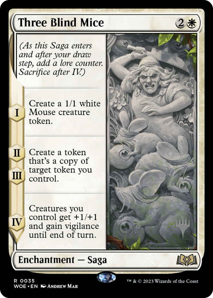 Three Blind Mice (Promo Pack) [Wilds of Eldraine Promos]-1