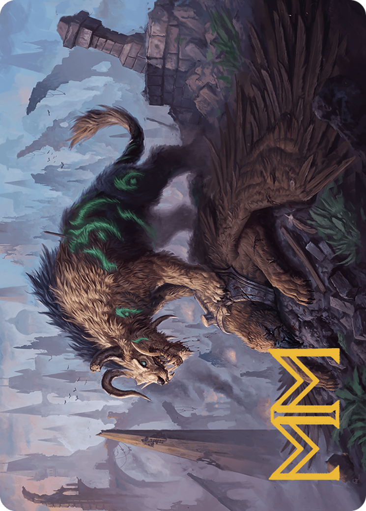 Axebane Ferox // Axebane Ferox (AMKM-013) - Murders at Karlov Manor Art Series (Borderless) Foil-3