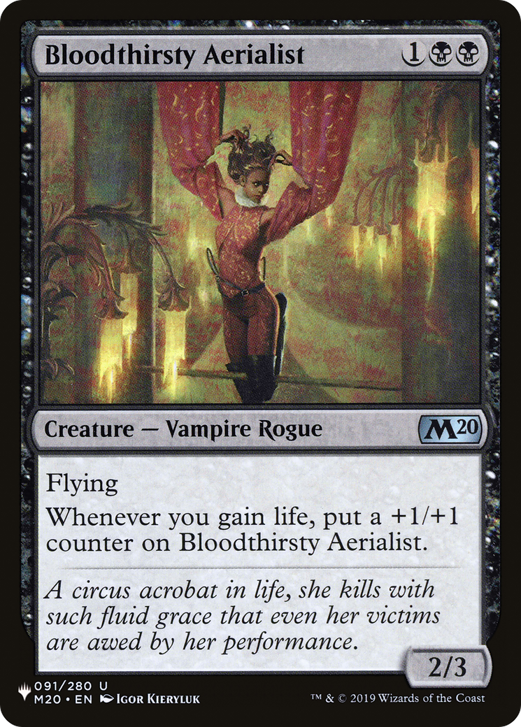 Bloodthirsty Aerialist [The List]-1