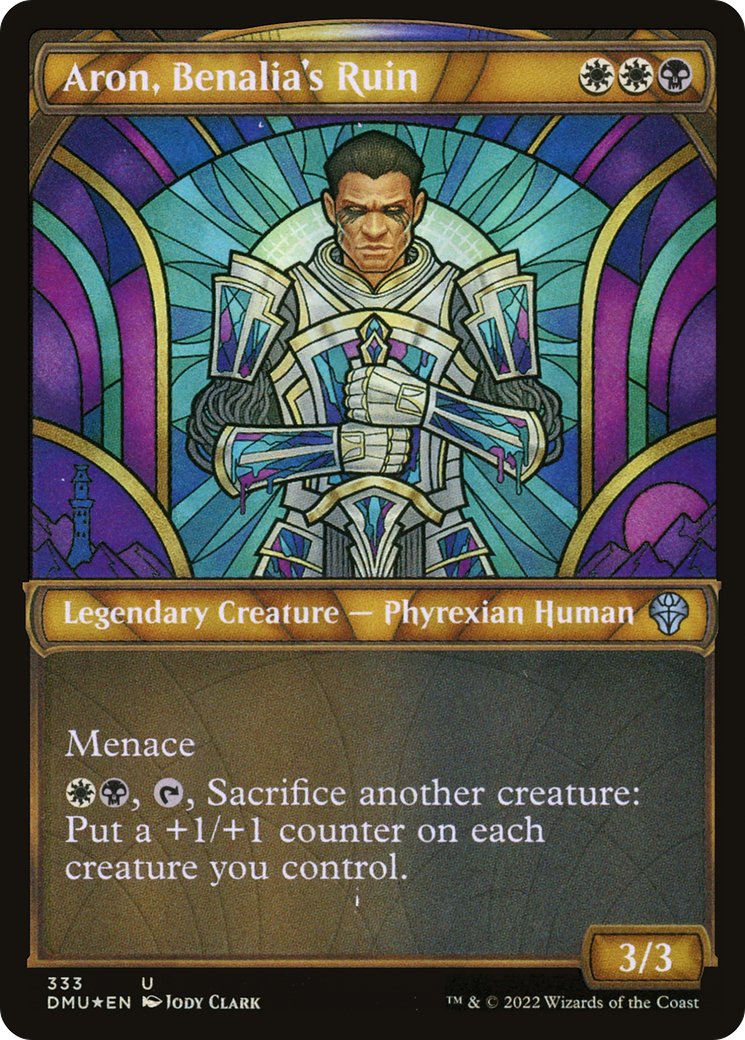 Aron, Benalia's Ruin (Showcase Textured) [Dominaria United]-1