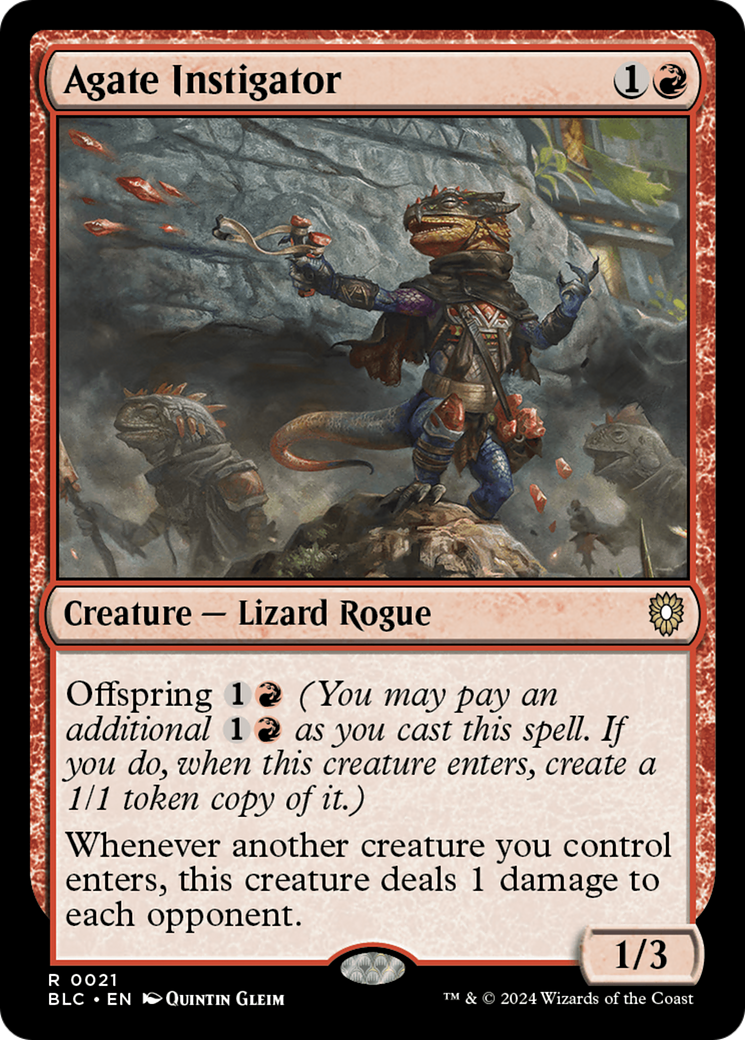 Agate Instigator [Bloomburrow Commander]-1