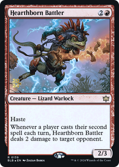 Hearthborn Battler [Bloomburrow Prerelease Promos]-1