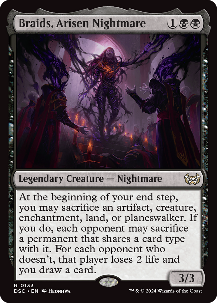 Braids, Arisen Nightmare [Duskmourn: House of Horror Commander]-1