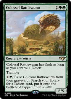 Colossal Rattlewurm (Promo Pack) [Outlaws of Thunder Junction Promos]-1