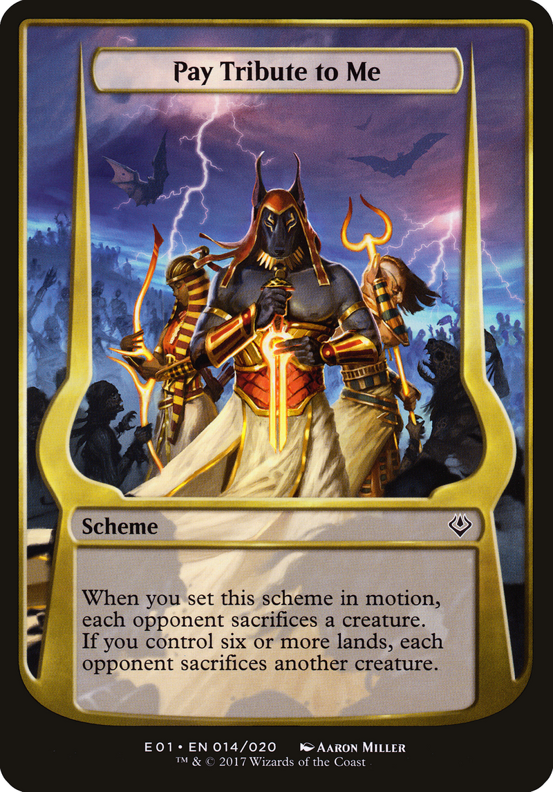 Pay Tribute to Me (Schemes) [Archenemy: Nicol Bolas Schemes]-1