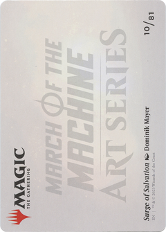 Surge of Salvation // Surge of Salvation (AMOM-010) - March of the Machine Art Series (Borderless) Foil-2