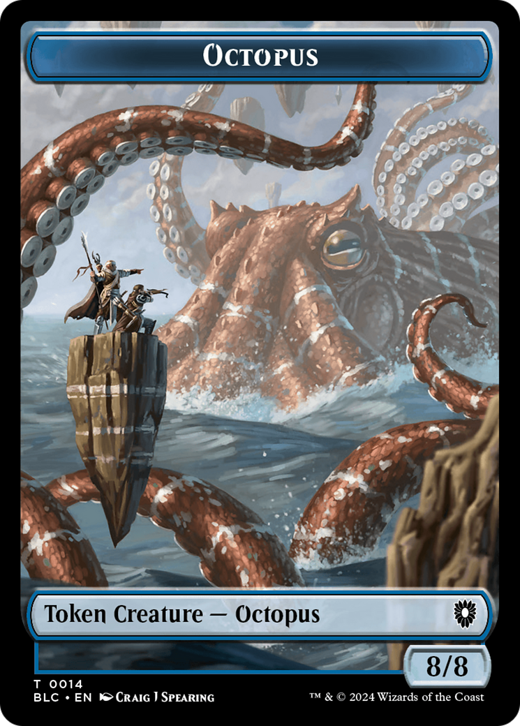 Octopus (TBLC-014) - Bloomburrow Commander Tokens-1