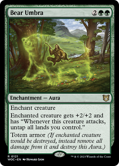 Bear Umbra [Wilds of Eldraine Commander]-1